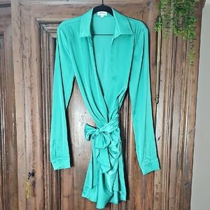 Superdown Wrap Mini Dress – Size M